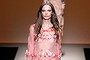 MILAN, ITALY - SEPTEMBER 17: A model walks the runway during the Alberta Ferretti Ready to Wear show as part of Milan Fashion Week Womenswear Spring/Summer 2015 on September 17, 2014 in Milan, Italy. (Photo by Victor VIRGILE/Gamma-Rapho via Getty Images)