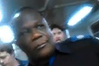 RACIST TIRADE: A screenshot from the video of a racist rant against a Queensland rail guard, pictured.