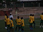 L'équipe Rwandaise lors du match qui l'opposait à la togolaise. Togo an Africa and Rwanda and football