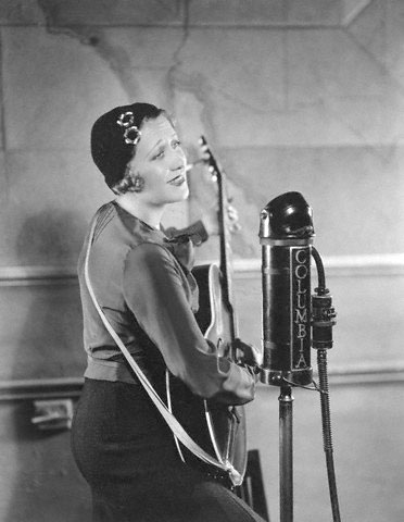 Ruth Etting Playing Guitar