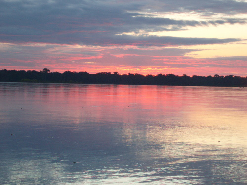 Sunrise on the River Napo