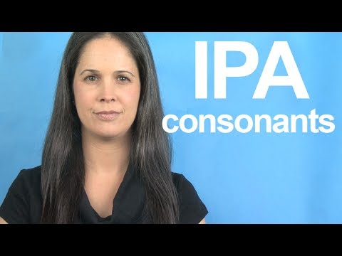 Learn the IPA -- Consonants -- American English