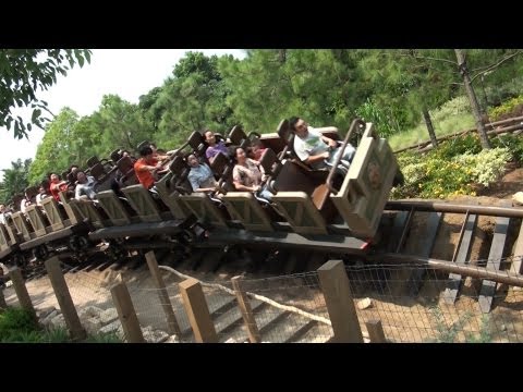 Big Grizzly Mountain Runaway Mine Cars POV Hong Kong Disneyland Roller Coaster On-Ride