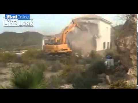 Spanish officials demolish British couple's £170,000 villa