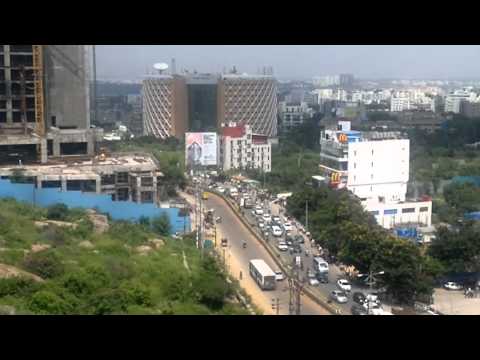 View of Hi-Tech City Skyline at Madhapur,Hyderabad