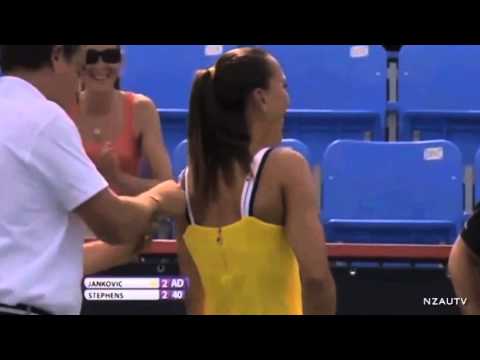 Jelena Jankovic Bra Strap Breaks