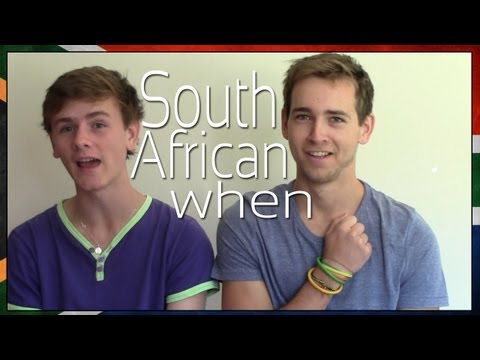 You know you are South African when