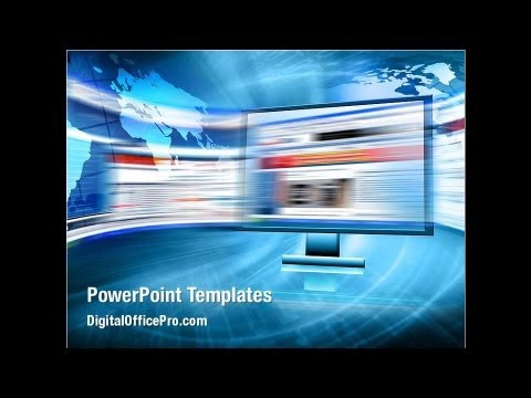 Internet Web Technology PowerPoint Template Backgrounds - DigitalOfficePro #01264