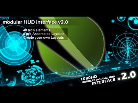 Modular HUD Interface v 2.0 - After Effects Template - Project Files - Videohive - Technology