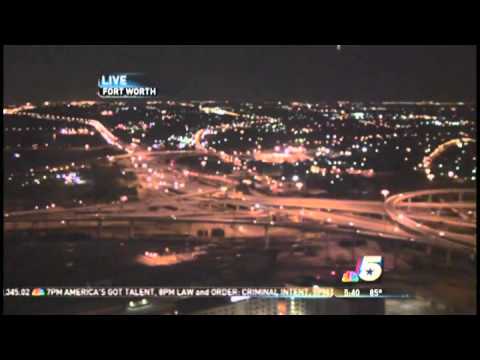 UFO spotted in LIVE NBC News SkyCam at Fort Worth, TX [ORIGINAL]