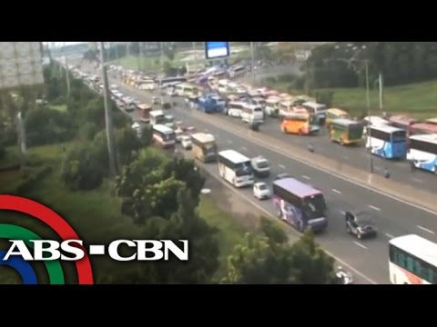 NLEX becomes 'parking lot' amid INC celebration