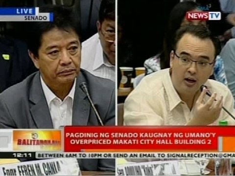 Pagdinig ng Senado kaugnay ng umano'y overpriced Makati City Hall Building 2