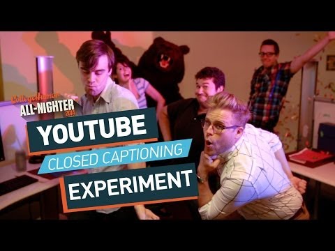 YouTube Closed Captioning Experiment (All-Nighter 2014)