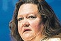 Gina Rinehart is stepping down from the board of Ten to concentrate on her Roy Hill iron ore project.

