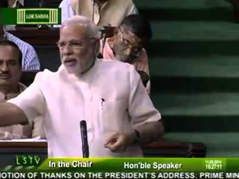 Prime Minister Narendra Modi responds to President's speech in Lok Sabha