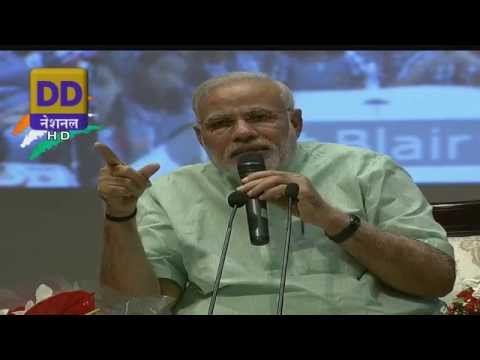 The Prime Minister Narendra Modi interacting with students on the occasion of Teacher's Day