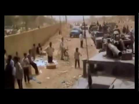 Grateful Iraqis welcome American Marines during the 2003 invasion of Iraq