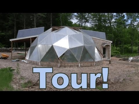 GRAND TOUR - Aquaponic Geodesic Dome Greenhouse