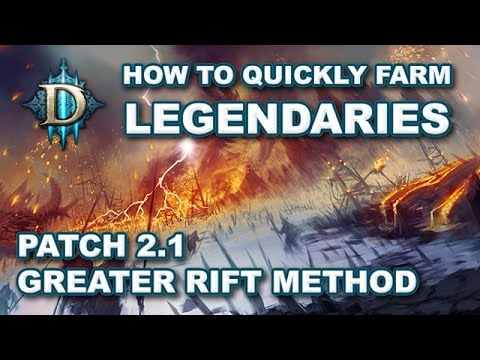 D3 RoS: How to Farm Legendaries & Gear Up in 2.1.0 - Greater Rift + Bounty Method