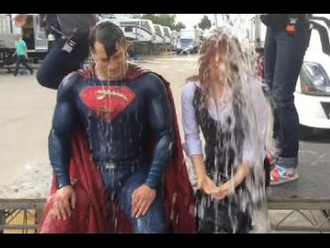 Henry Cavill & Amy Adams ALS Ice Bucket Challenge- SuperMan