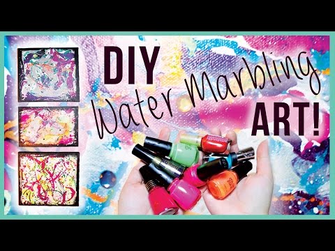 DIY Water Marble Room Art!