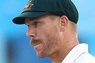 DUBAI, UNITED ARAB EMIRATES - OCTOBER 23:  David Warner of Australia acknowledges the crowd as he bring up his half century during Day Two of the First Test between Pakistan and Australia at Dubai International Stadium at Dubai International Stadium on October 23, 2014 in Dubai, United Arab Emirates.  (Photo by Warren Little/Getty Images)