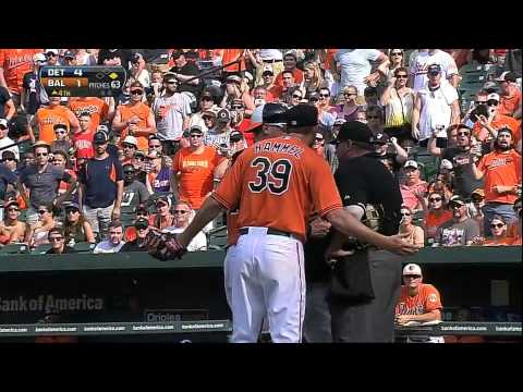 Tigers hit 3 homers and a grand slam in 4th, Jason Hammel ejected