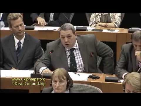 UKIP MEP David Coburn questions Jean-Claude Juncker on EU membership for an independent Scotland