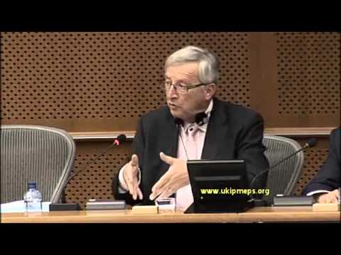 Jean-Claude Juncker takes questions from EFDD group MEPs