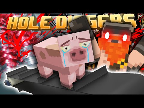 Minecraft - Slaughtering Moon Pigs - Hole Diggers 40