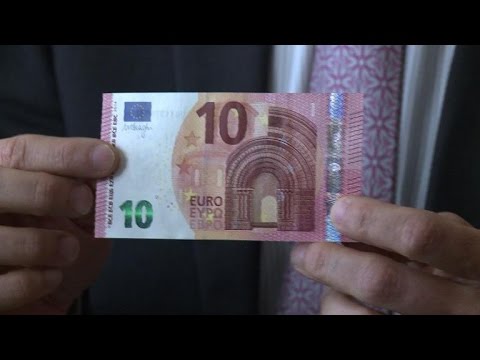 European Central Bank launches new 10-euro banknotes