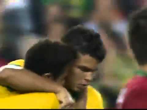 Gol de Thiago Silva   Brasil 2 x 1 Portugal   Amistoso Internacional 2013