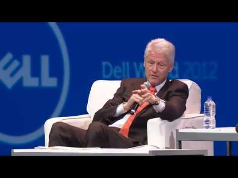 Michael Dell and President Bill Clinton