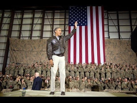 President Obama Pays a Surprise Visit to Troops in Afghanistan