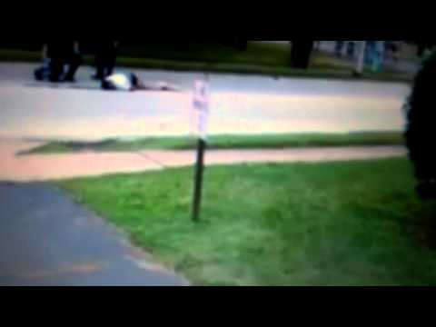 Uncut Shooting of …Mike Brown Lying Dead In Street at Ferguson,MO