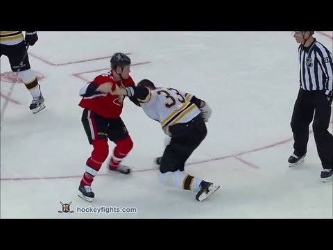 Zdeno Chara vs Chris Neil Feb 25, 2012