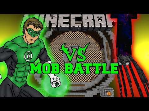 KRAKEN VS GREEN LANTERN - Minecraft Mod Battle - Mob Battles - Superheroes and Kraken Mods