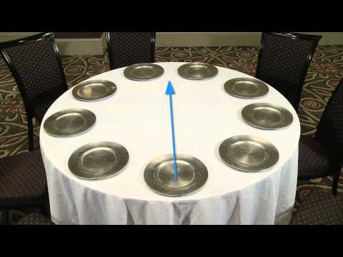 Setting Banquet Tables