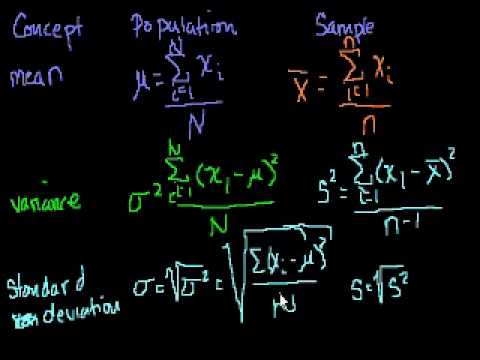 Statistics: Standard Deviation