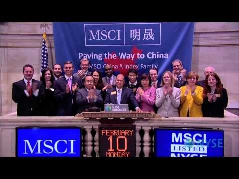 MSCI Visits the New York Stock Exchange to Celebrate the China A Index Family