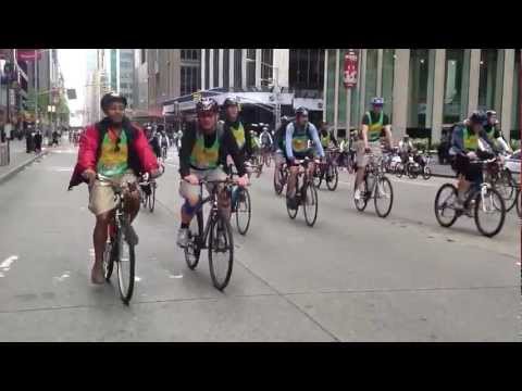 Five Boro Bike Tour 2012 (Raw footage)