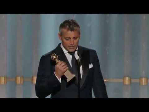 Matt LeBlanc winning a Golden Globe 2012 HQ