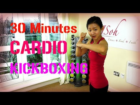 30 Minutes Cardio Kickboxing (Burn 300 Calories!)