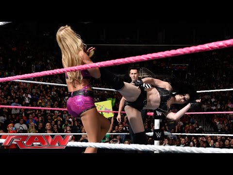 AJ Lee & Emma vs. Paige & Alicia Fox: Raw, Oct. 6, 2014