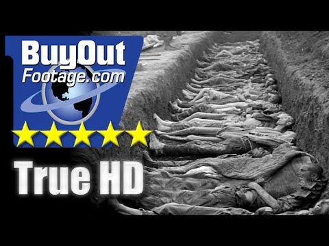 HD Historic Stock Footage WWII HOLOCAUST NAZI ATROCITIES