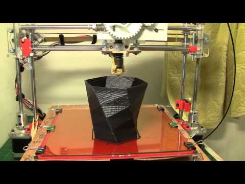 Printing a vase with FUS3D Printer - My home made 3D Printer