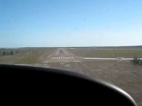 Landing at Grand Bahama International Airport, in Freeport