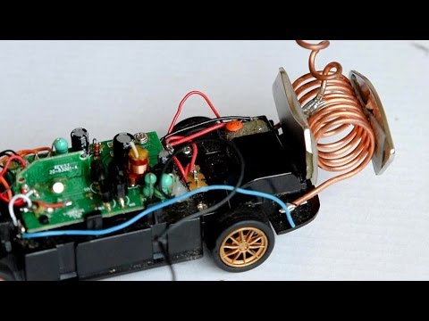 free energy generator powering an RC-car