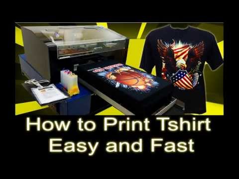 How to Print T-Shirt Easy and Fast Using DTG Printer