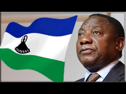 Ramaphosa addresses the media on security-related matters in Maseru